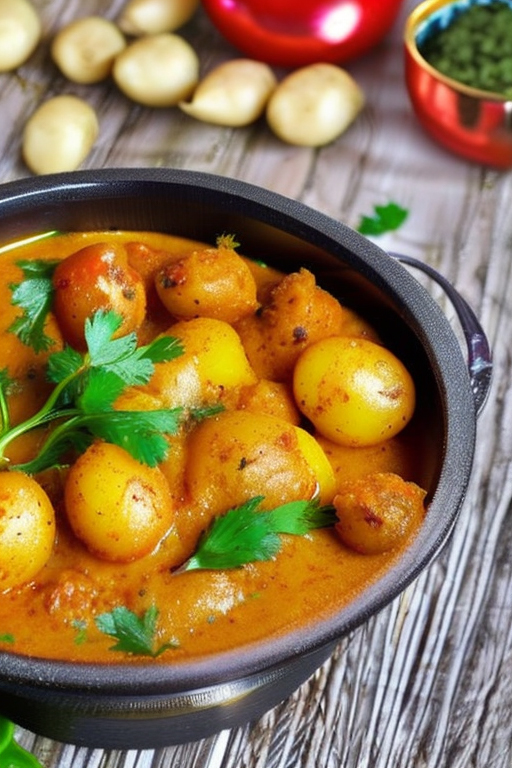 Картофель в соусе по-кашмирски (Kashmiri Dum Aloo)