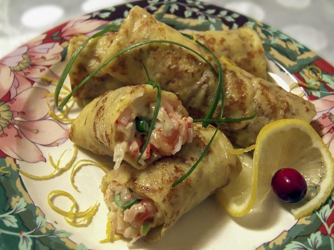 Блинчики с морепродуктами