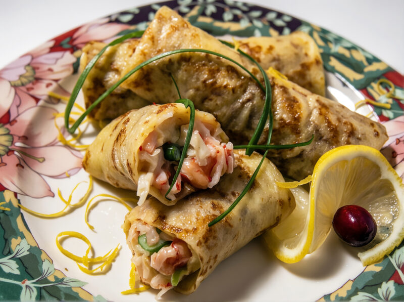 Блинчики с морепродуктами