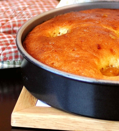 Яблочный кекс с медово-лимонным сиропом