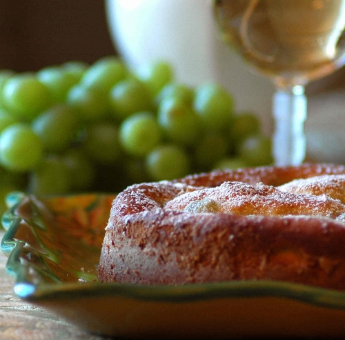 Torta al Vino с виноградом