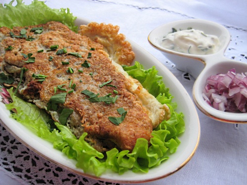 Шницель из баклажанов