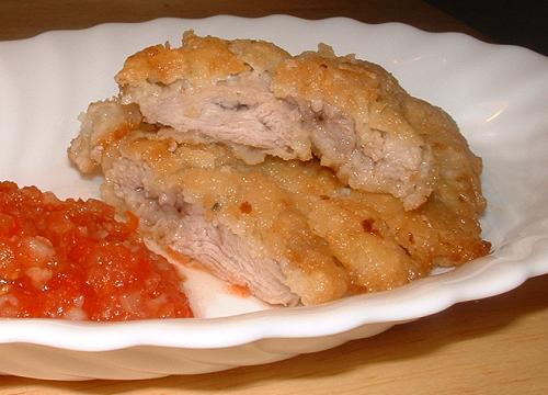 Шницель свиной маринованный в панировке