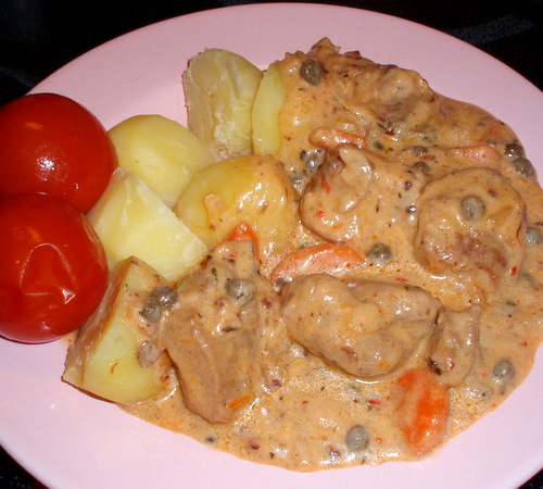 Жаркое с каперсами по-венски