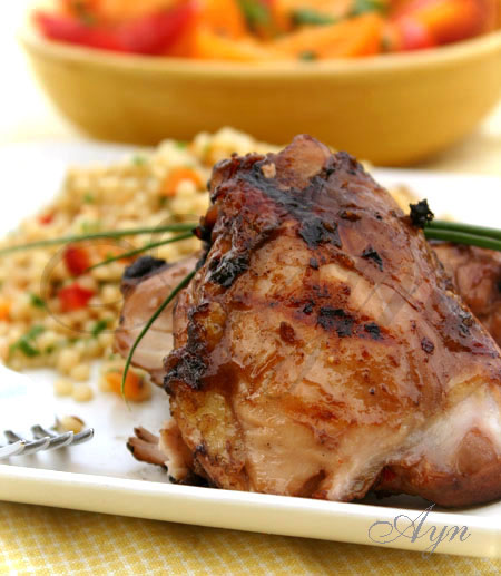 Куриные бёдрышки в медово-гранатовом маринаде