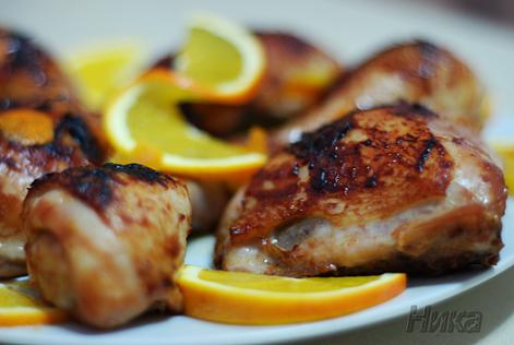 Курица в меду под соевым соусом