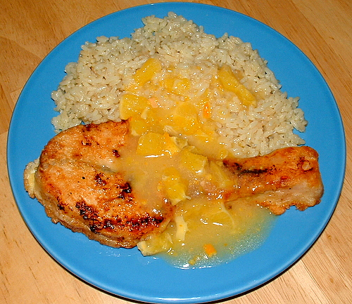 Горбуша под апельсиновым соусом