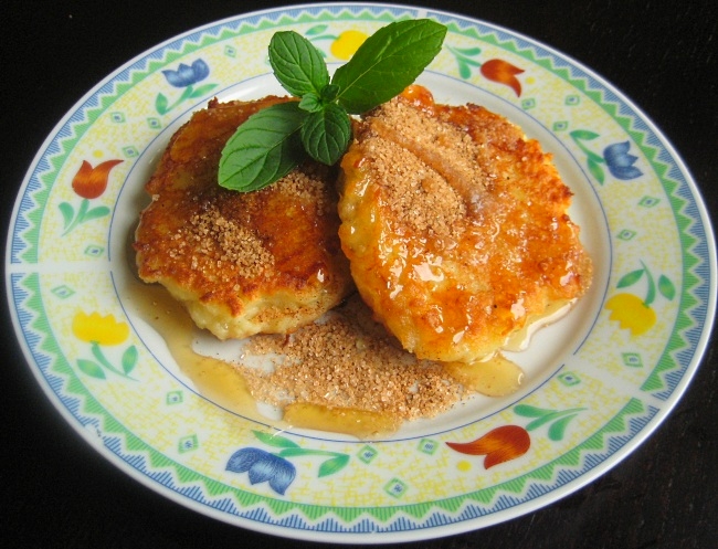 Яблочные оладьи