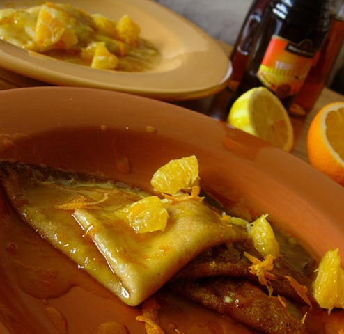 Блины в апельсиновом сиропе