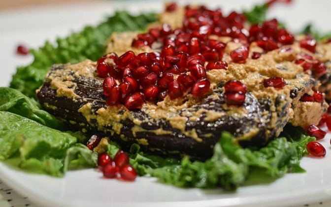 Баклажаны с орехами