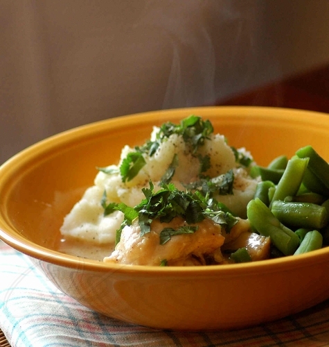 Курица в соусе из хрена