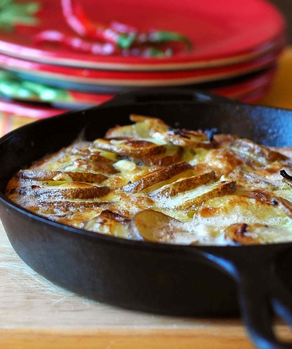 Картофельная фриттата с луком