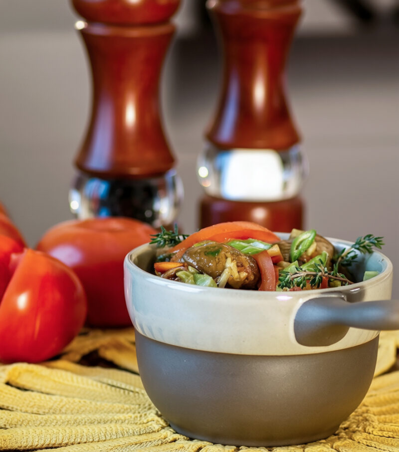 Ризотто с куриной печенью