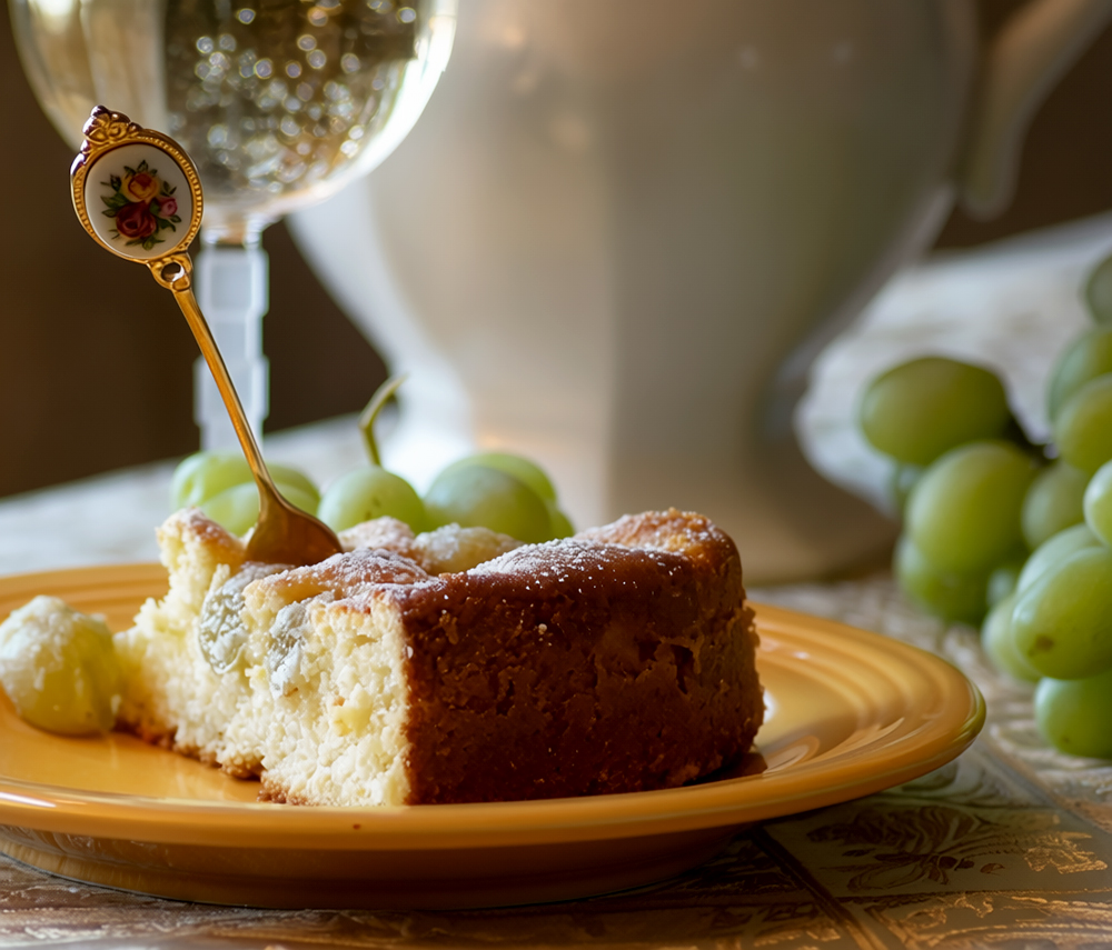 Torta al Vino с виноградом