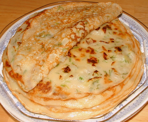 Блины с капустой