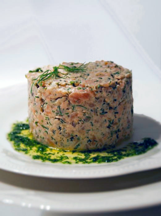 Закуска из лосося