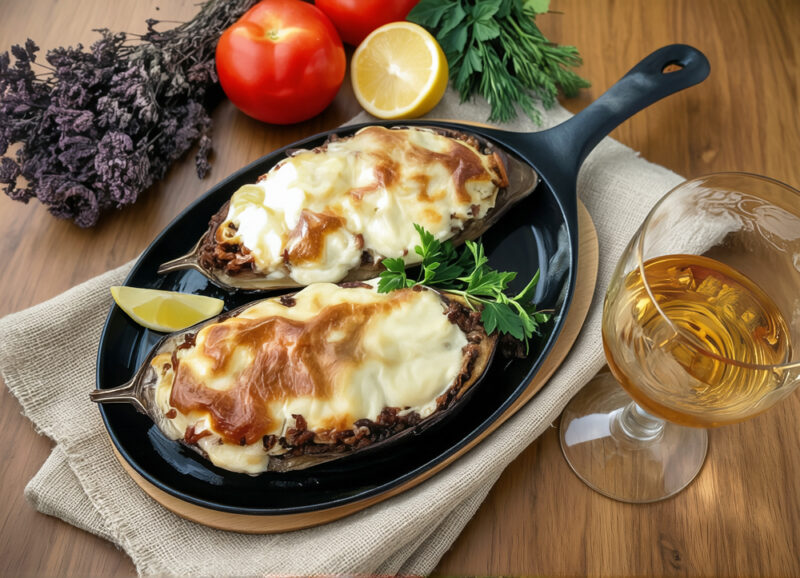 Мэлидзанэс папуцакья (Баклажаны “башмачки”)