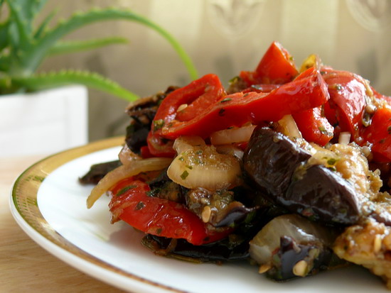 Баклажаны с паприкой