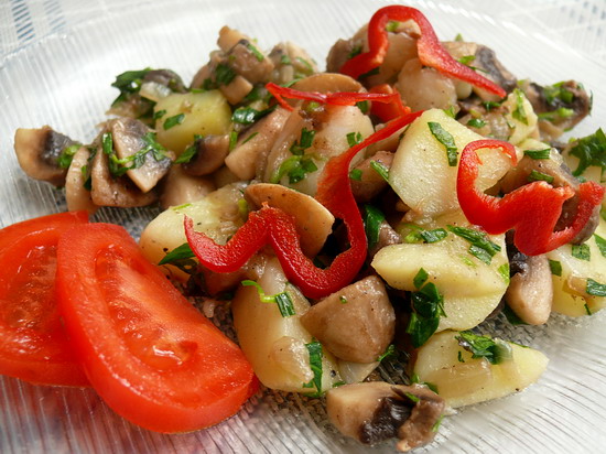 Грибы с тархуном