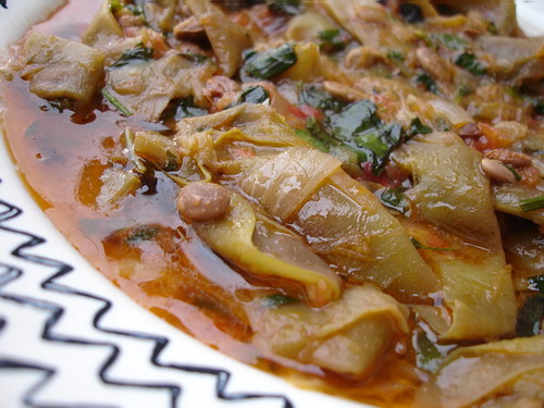 Зеленое лобио с томатами