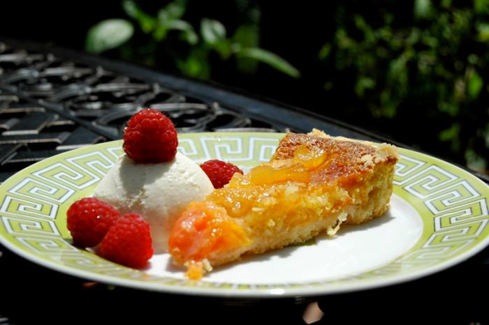 Персиково-сметанный тарт