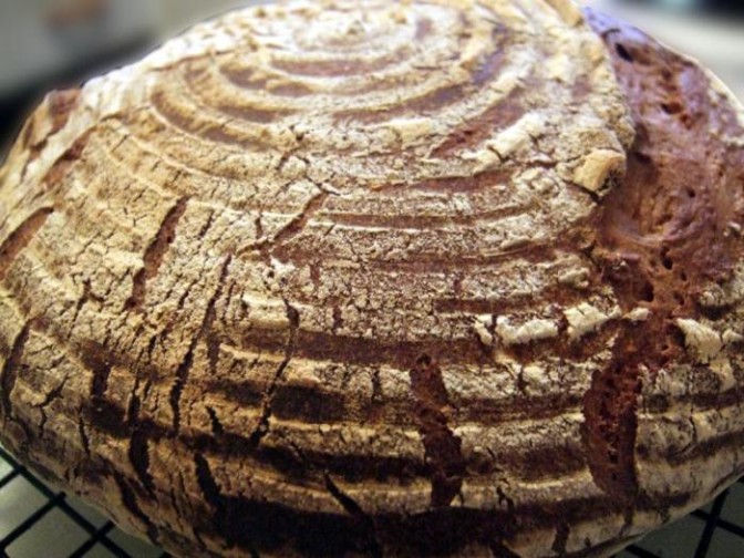 Хлеб без замеса на ананасовой закваске