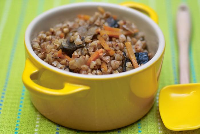 Гречневая каша с грибами в горшочке