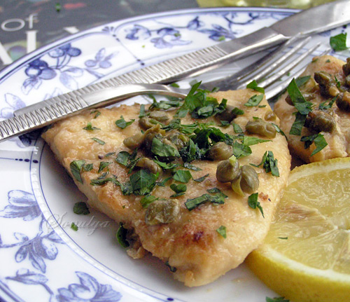 Курица в пикантном лимонном соусе (Piccata al Limone)