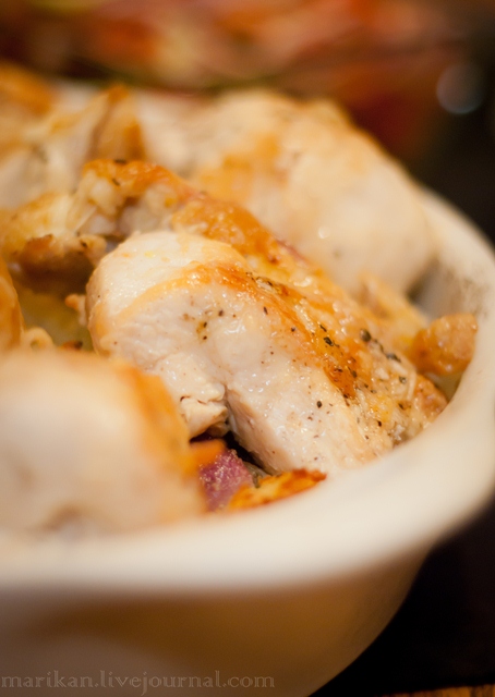 Живая курица