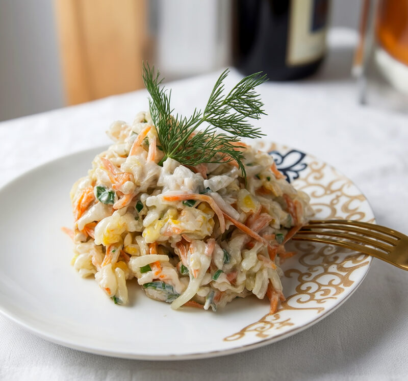 Быстрый куриный салат
