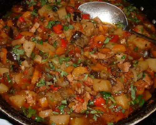 Аджабсандал с мясом