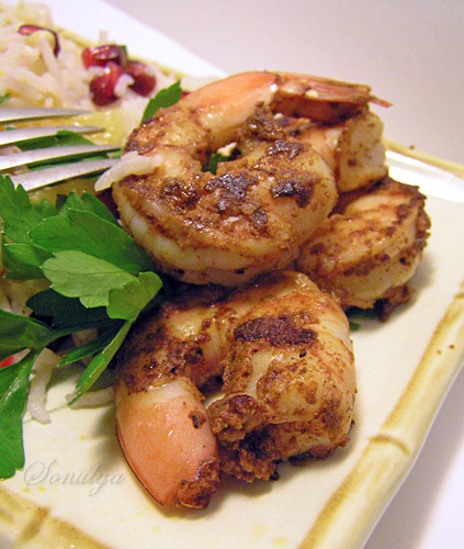 Ароматные креветки