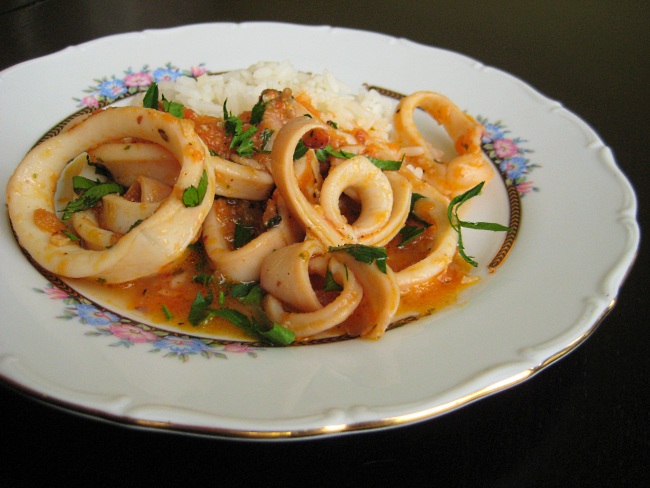 Каламарада - кальмары по-гречески