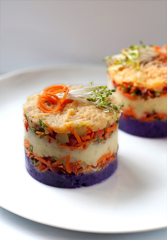 Перувийский картофельный салат (Causa Peruana)