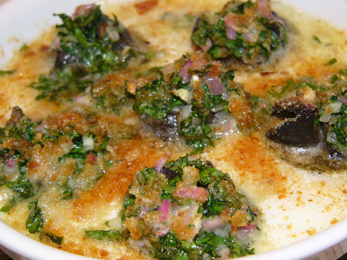 Запеченные виноградные улитки