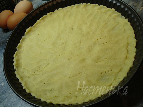 Миндальный тарт с персиками