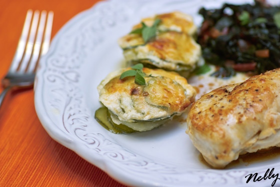 Запеканка из цуккини с фенхелем