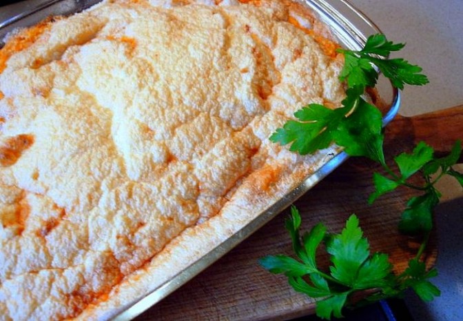 Воздушная рыбная запеканка