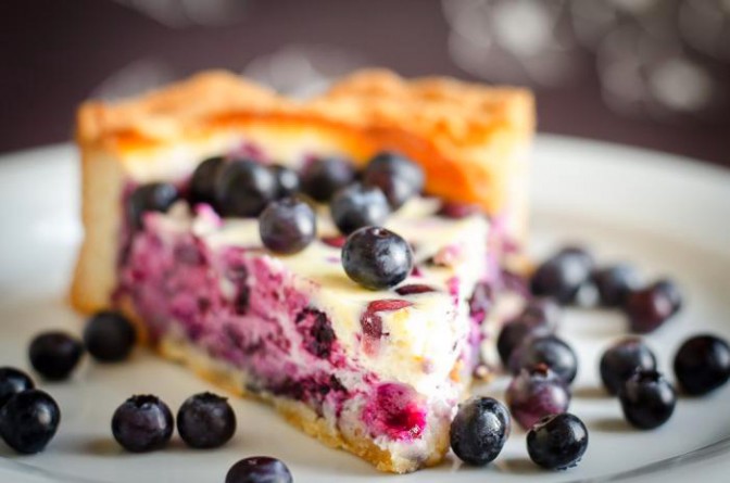 Финский черничный пирог (Mustikkapiirakka)