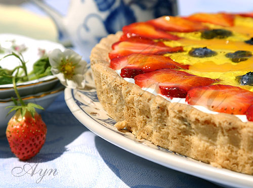 Сливочно-ягодный тарт