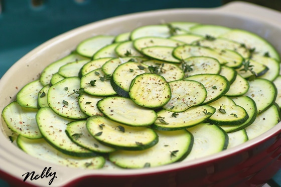 Запеканка из цуккини с фенхелем