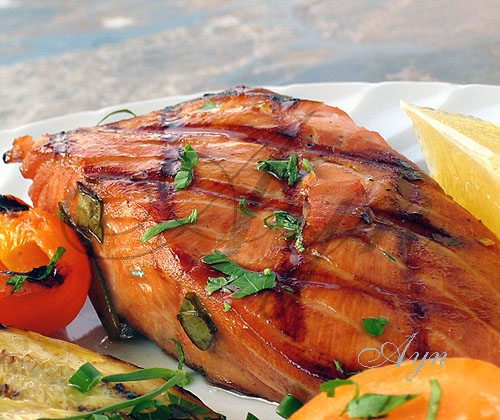 Запеченный лосось