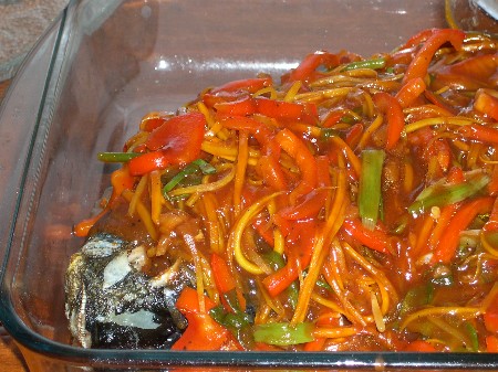 Рыба в кисло-сладком соусе