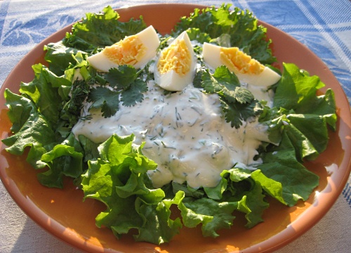 Зеленый салат по-польски