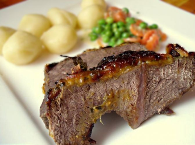 Жаркое из говядины в горчичном соусе (Senfbraten)