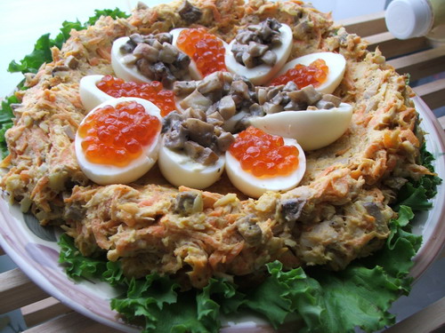 Салат "Гнездо глухаря"