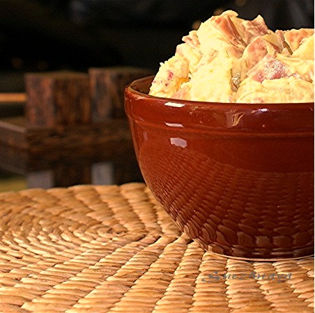 Картофельный салат с ветчиной