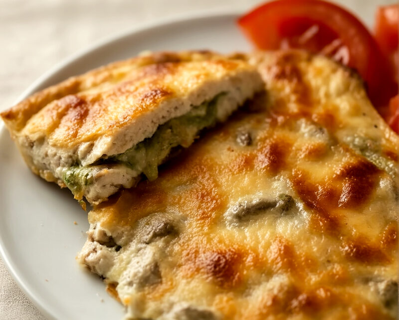Китайская капуста, запеченная с грибами
