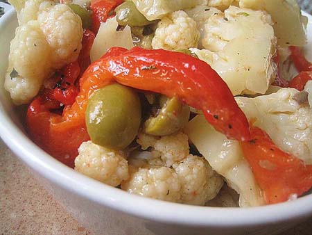 Итальянский салат из цветной капусты