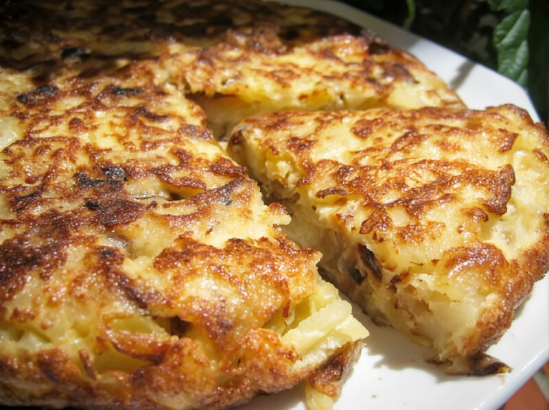 Испанский картофельный омлет (Tortilla de patatas)